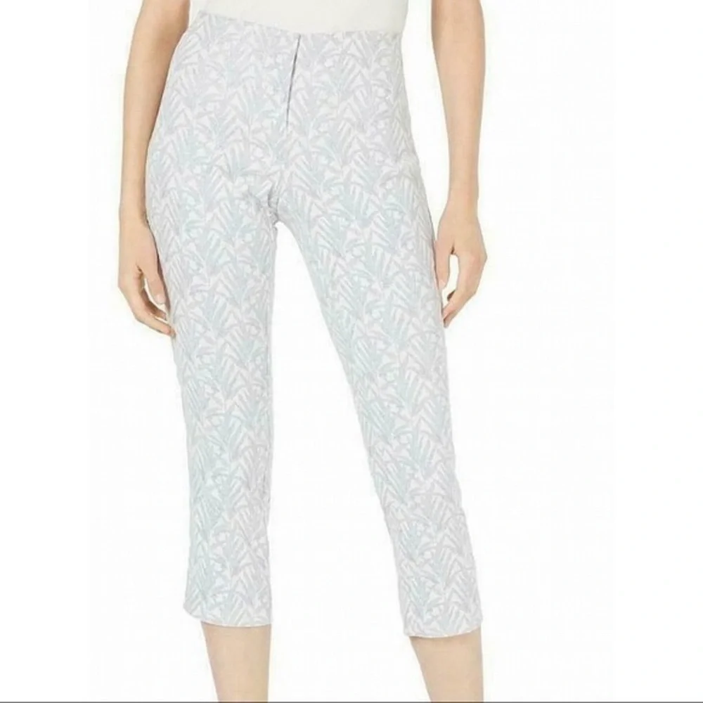 New Alfani Jacquar High-Wasit Cropped Pants​ - Picture 2 of 4